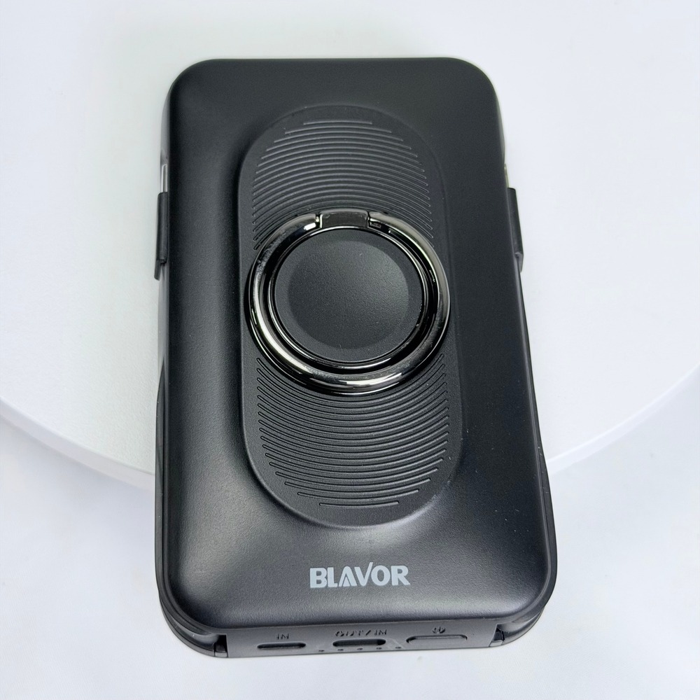 BLAVOR PN-W35 10000mAh Magnetic Power Bank Wireless Charger Apple Watch Black